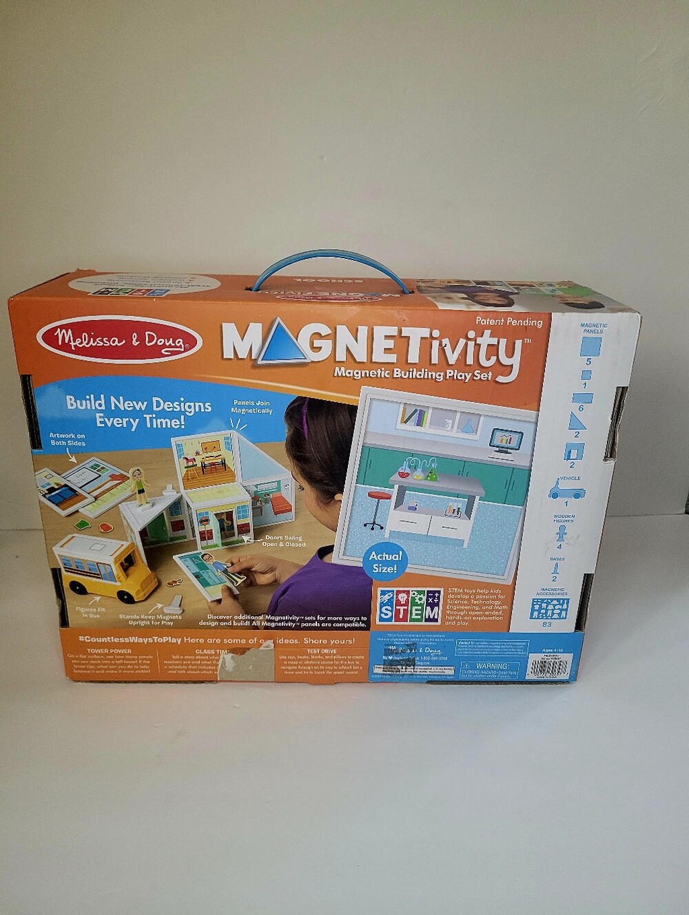 Melissa And Doug Magnetivity School Art Class Playground Firestation Mix Lots